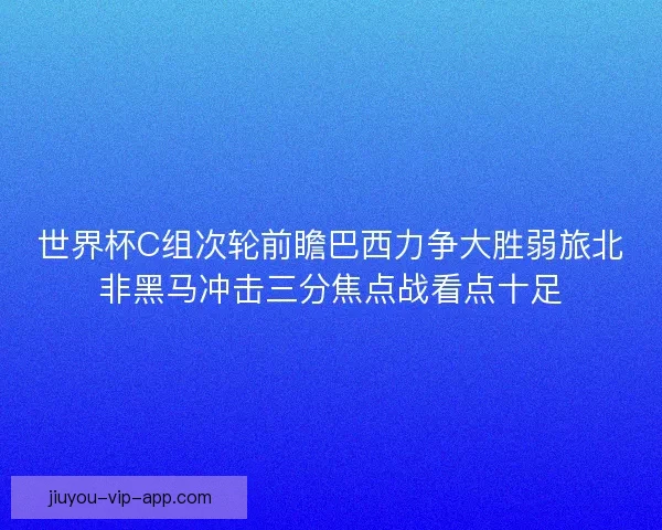世界杯C组次轮前瞻巴西力争大胜弱旅北非黑马冲击三分焦点战看点十足